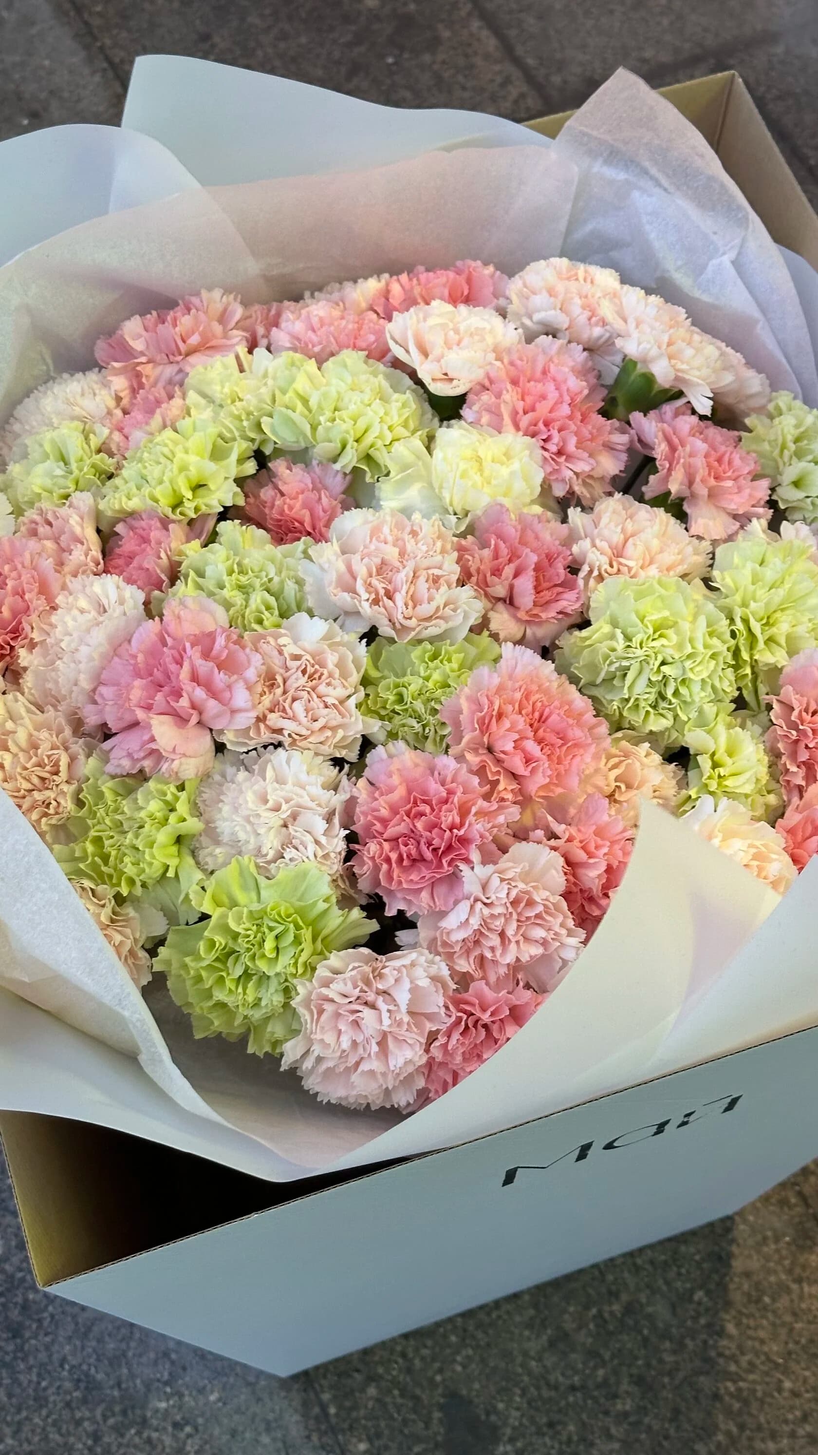 Монобукет диантусов миниатюра 2