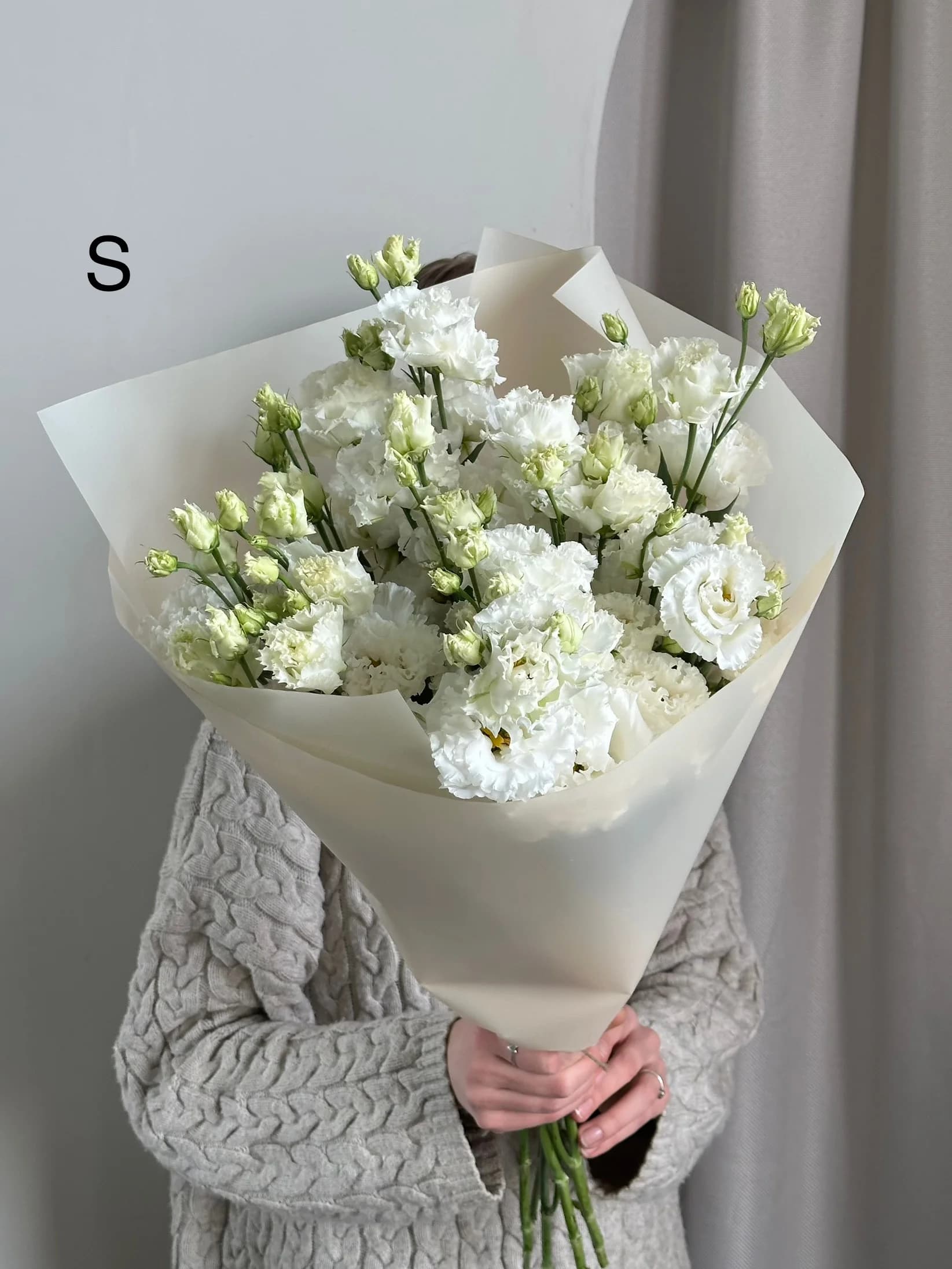 Монобукет эустомы миниатюра 2