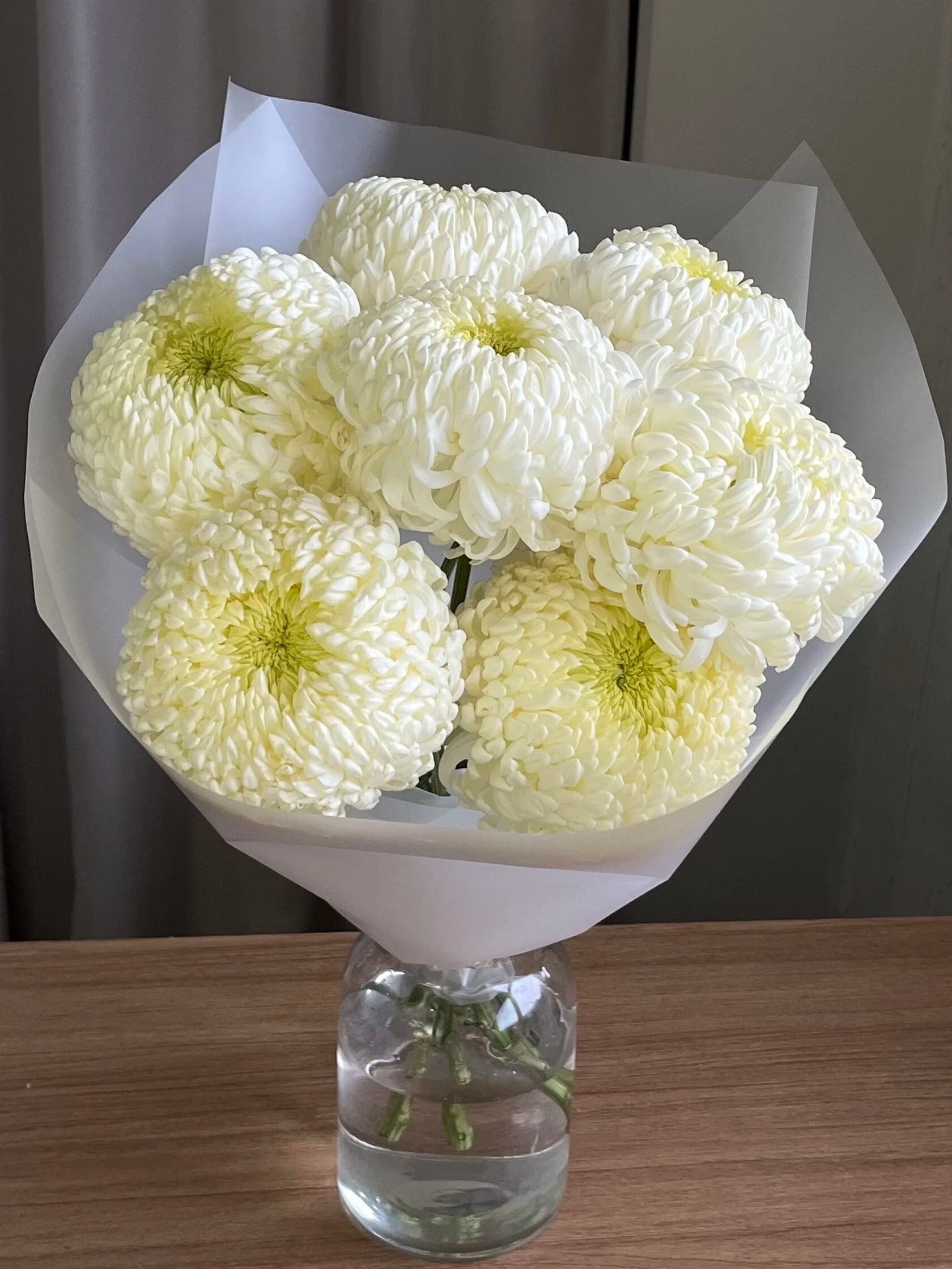 Монобукет хризантем